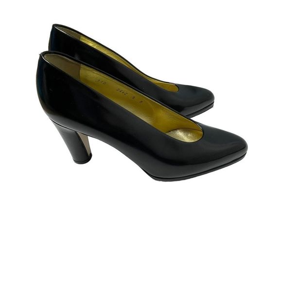 Walter Steiger Black Patent Leather Pump 8 - Picture 1 of 6